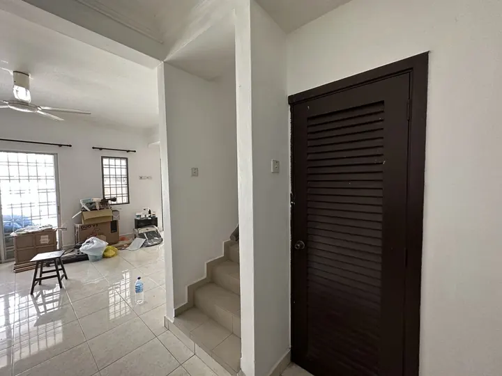 Staircase and storage area